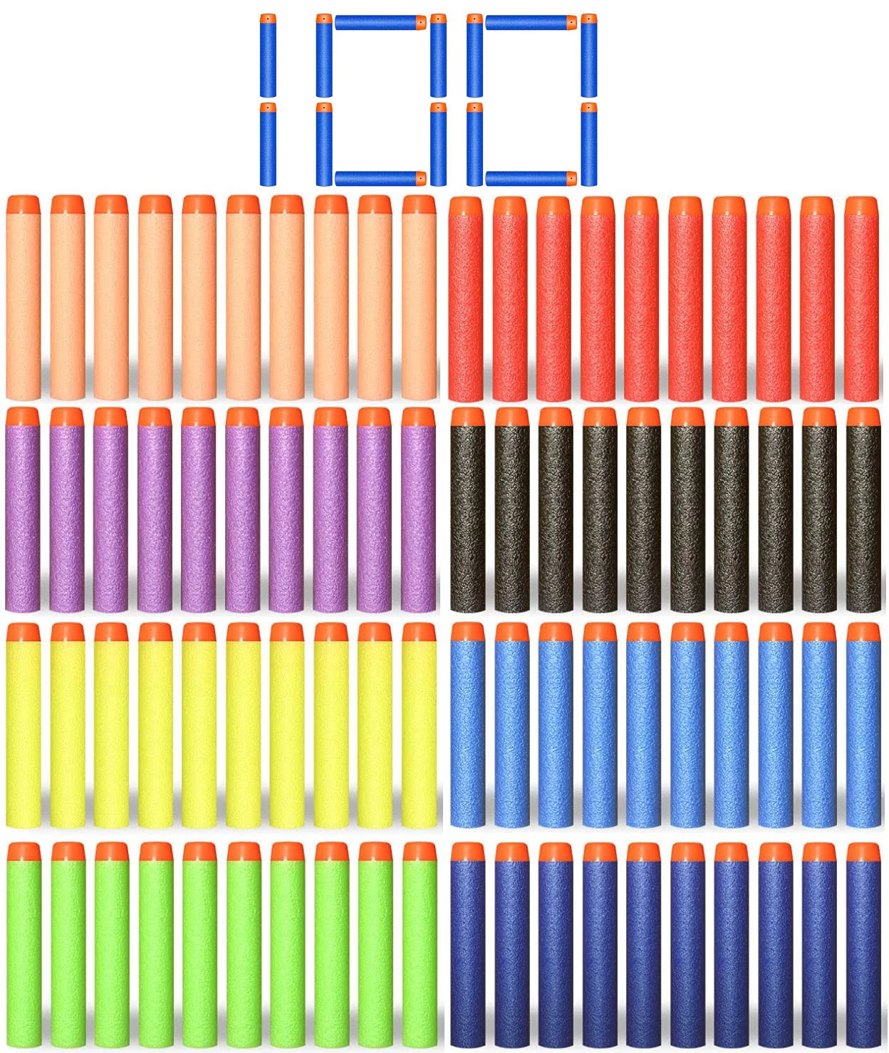 7.2cm 100pcs EVA soft bullet hollow hole head refill dart outdoor boy gift series blaster kids gift
7.2cm 100pcs EVA soft bullet hollow hole head refill dart outdoor boy gift series blaster kids gift