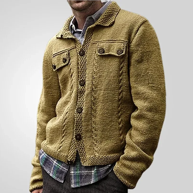 Winter Clothing Men's Luxury Knitted Cardigan Sweater Long Sleeve Casual Streetwear Button-down Pocket Vintage Knitwear 2024 New
Winter Clothing Men's Luxury Knitted Cardigan Sweater Long Sleeve Casual Streetwear Button-down Pocket Vintage Knitwear 2024 New