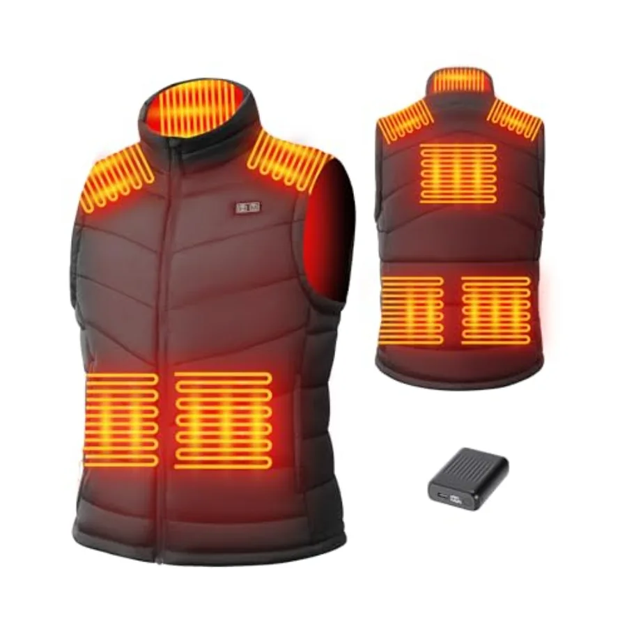Heated Vest for Men with 18400mAh 7.4V Battery Pack Electric Warming Vest with Pockets
Heated Vest for Men with 18400mAh 7.4V Battery Pack Electric Warming Vest with Pockets