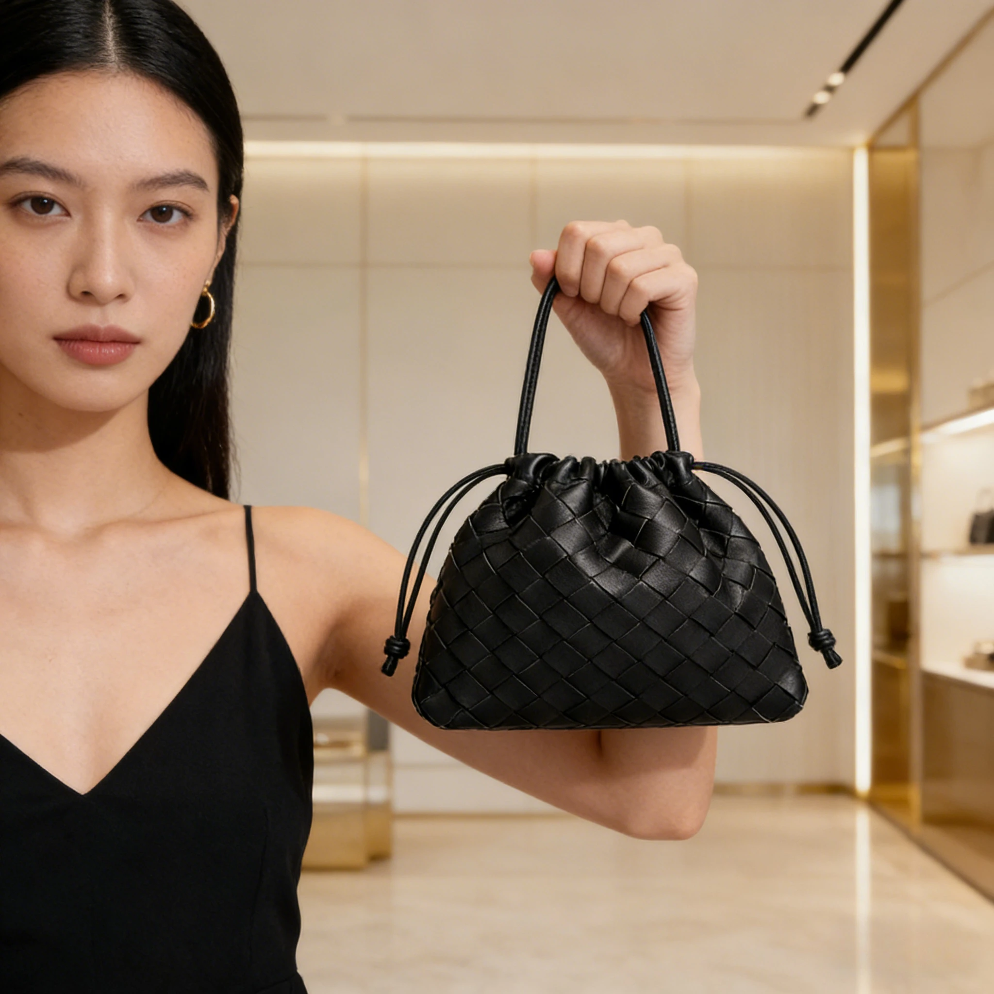 Genuine Leather Woven Dumpling Bag with Dust Bag, Drawstring Lucky Fortune Bag, Clutch, Handbag, Shoulder & Crossbody Bag
Genuine Leather Woven Dumpling Bag with Dust Bag, Drawstring Lucky Fortune Bag, Clutch, Handbag, Shoulder & Crossbody Bag