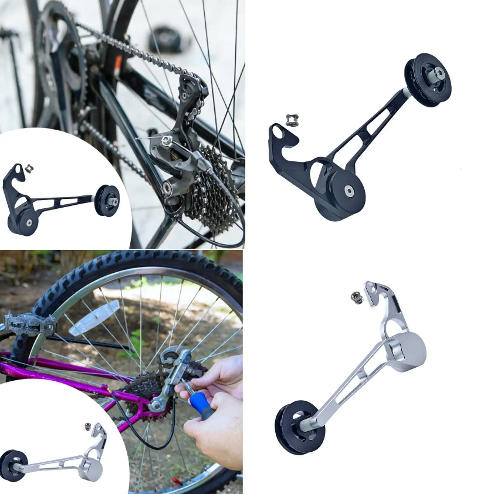 Bike Chain Stabilizer Bicycle Rear Derailleur Chain Adjuster Chain Guide 4/5/6/7 Speeds Tail Hook for Road Bike Beginners
Bike Chain Stabilizer Bicycle Rear Derailleur Chain Adjuster Chain Guide 4/5/6/7 Speeds Tail Hook for Road Bike Beginners