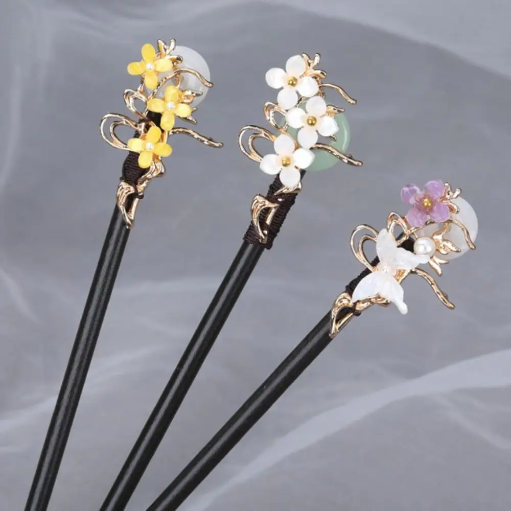 Design Tool Jade Buckle Flower Cheongsam Chinese Style Headwear Wooden Hairpin Hanfu Hair Sticks Ancient Style Hairpin
Design Tool Jade Buckle Flower Cheongsam Chinese Style Headwear Wooden Hairpin Hanfu Hair Sticks Ancient Style Hairpin