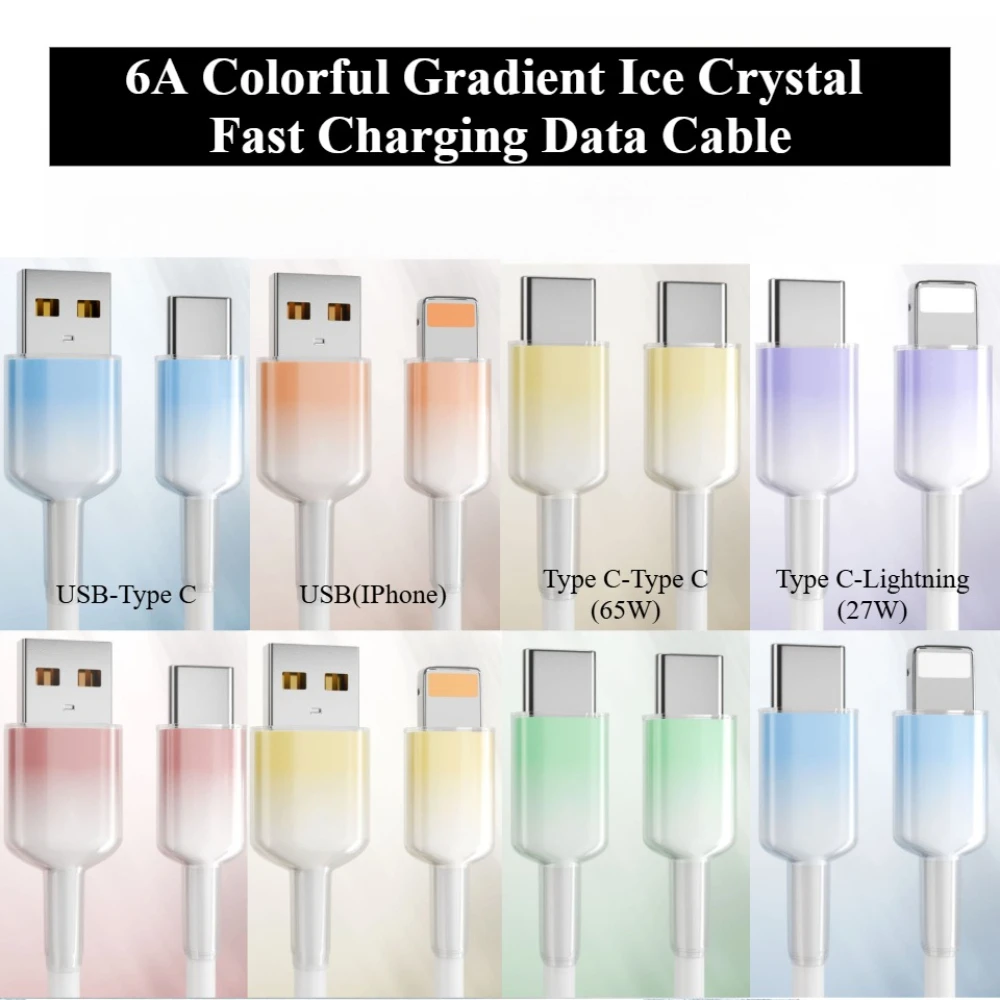 PD 6A USB to Type C To C Super fast charging cables for Huawei Apple IPhone Android Quick Charger Data Cord Wire Type-C Cable
PD 6A USB to Type C To C Super fast charging cables for Huawei Apple IPhone Android Quick Charger Data Cord Wire Type-C Cable