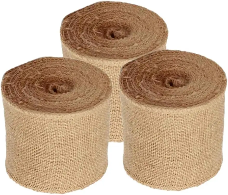 Natural Jute Burlap Ribbon Roll Brown 3 inch 90 feet 30 Yards, DIY Gift Wrapping Home Decor Crafts Christmas Decoration (3 Pack)
Natural Jute Burlap Ribbon Roll Brown 3 inch 90 feet 30 Yards, DIY Gift Wrapping Home Decor Crafts Christmas Decoration (3 Pack)