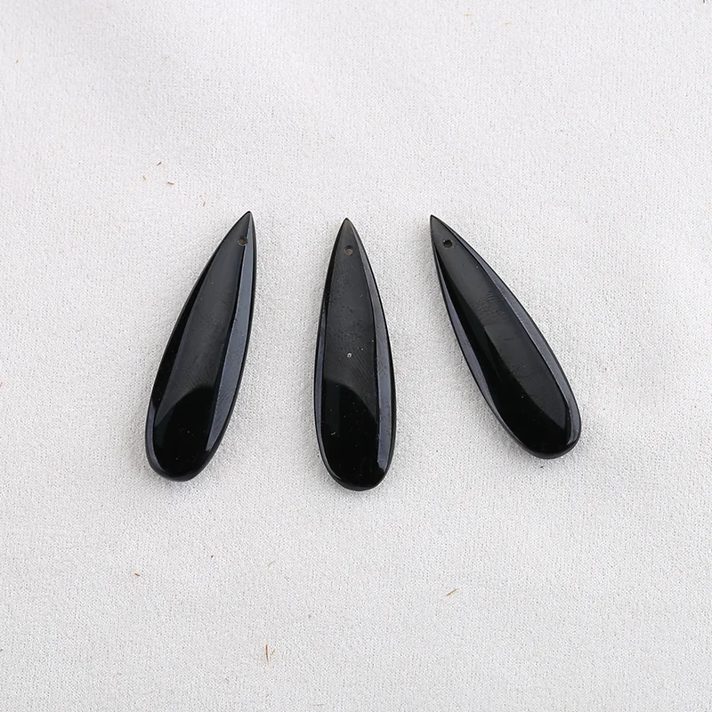 Natural Obsidian Drop Shape Earrings Beads for Jewelry Making, Handmade Natural stones beads
Natural Obsidian Drop Shape Earrings Beads for Jewelry Making, Handmade Natural stones beads
