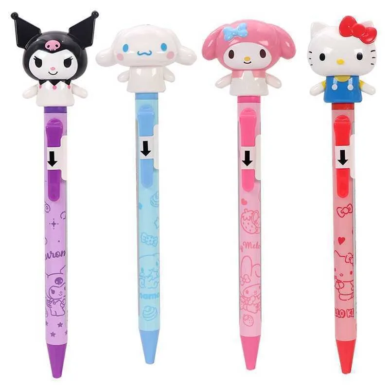 4pcs Anime HelloKitty Cheer Up Pen Cinnamoroll Kuromi Gel Pen Melody Swinging Arm Fun Pen Speed Drying Student Christmas Gifts
4pcs Anime HelloKitty Cheer Up Pen Cinnamoroll Kuromi Gel Pen Melody Swinging Arm Fun Pen Speed Drying Student Christmas Gifts