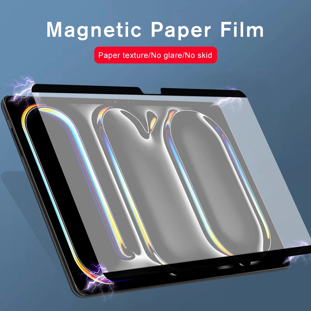 Магнитная мягкая бумажная пленка на ощупь для Apple ipad Pro 11 2024, Защита экрана для ipad Air 11 Pro11 Air 11, полноэкранная пленка
Магнитная мягкая бумажная пленка на ощупь для Apple ipad Pro 11 2024, Защита экрана для ipad Air 11 Pro11 Air 11, полноэкранная пленка