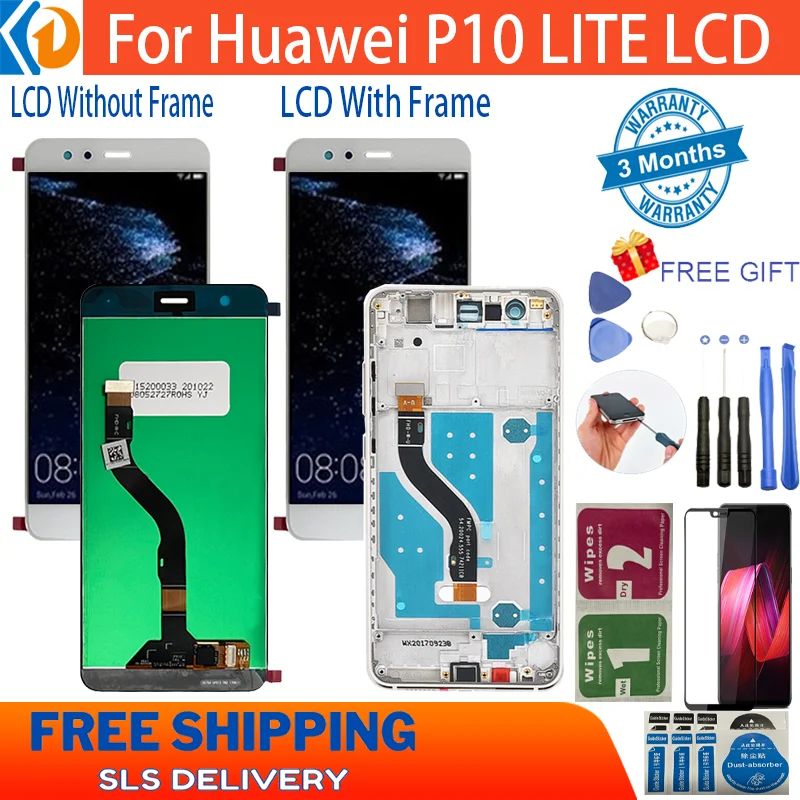Original For Huawei P10 lite LCD WAS-LX1 WAS-LX1A WAS-LX2 WAS-LX3 Display Screen With Frame Display Touch Screen Parts
Original For Huawei P10 lite LCD WAS-LX1 WAS-LX1A WAS-LX2 WAS-LX3 Display Screen With Frame Display Touch Screen Parts