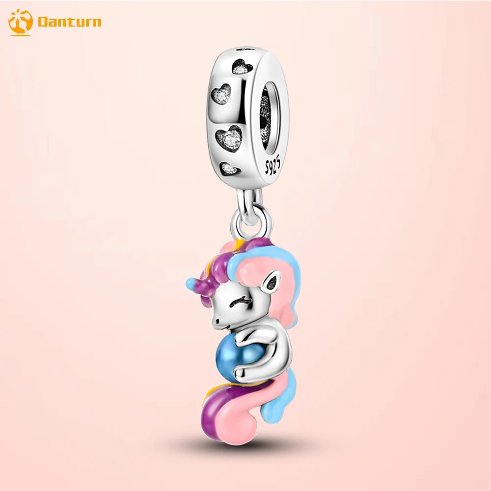 Danturn 925 Sterling Silver Beads Bead-hugging Unicorn Dangle Charm fit Original Pandora Bracelets for Women Jewelry Making Gift
Danturn 925 Sterling Silver Beads Bead-hugging Unicorn Dangle Charm fit Original Pandora Bracelets for Women Jewelry Making Gift