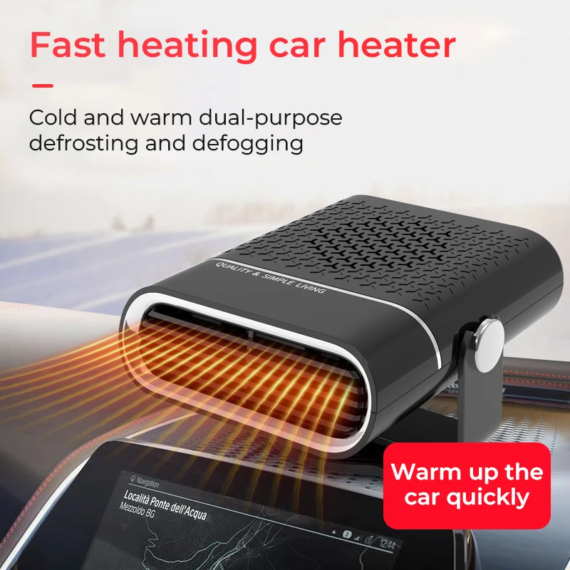 2-in-1 Portable Car Heater & Fan - 360° Rotation, Quick Defrost, Heating & Cooling, Ultra-Quiet & Lightweight for All Seasons!
2-in-1 Portable Car Heater & Fan - 360° Rotation, Quick Defrost, Heating & Cooling, Ultra-Quiet & Lightweight for All Seasons!