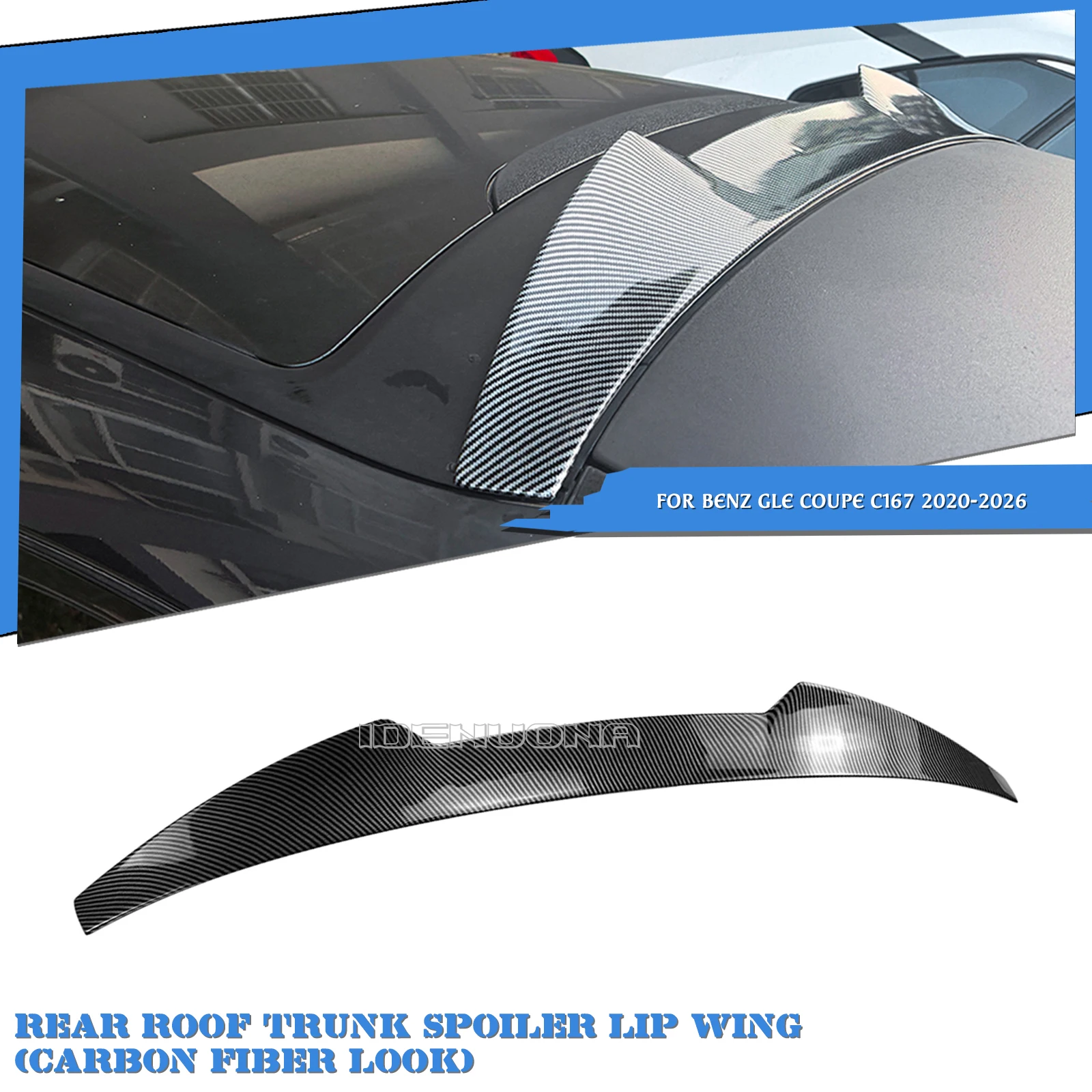 Exterior Roof Spoiler Rear Trunk Wing Window Tail Upper Lip Trim For Mercedes Benz GLE Coupe C167 2020-2025
Exterior Roof Spoiler Rear Trunk Wing Window Tail Upper Lip Trim For Mercedes Benz GLE Coupe C167 2020-2025