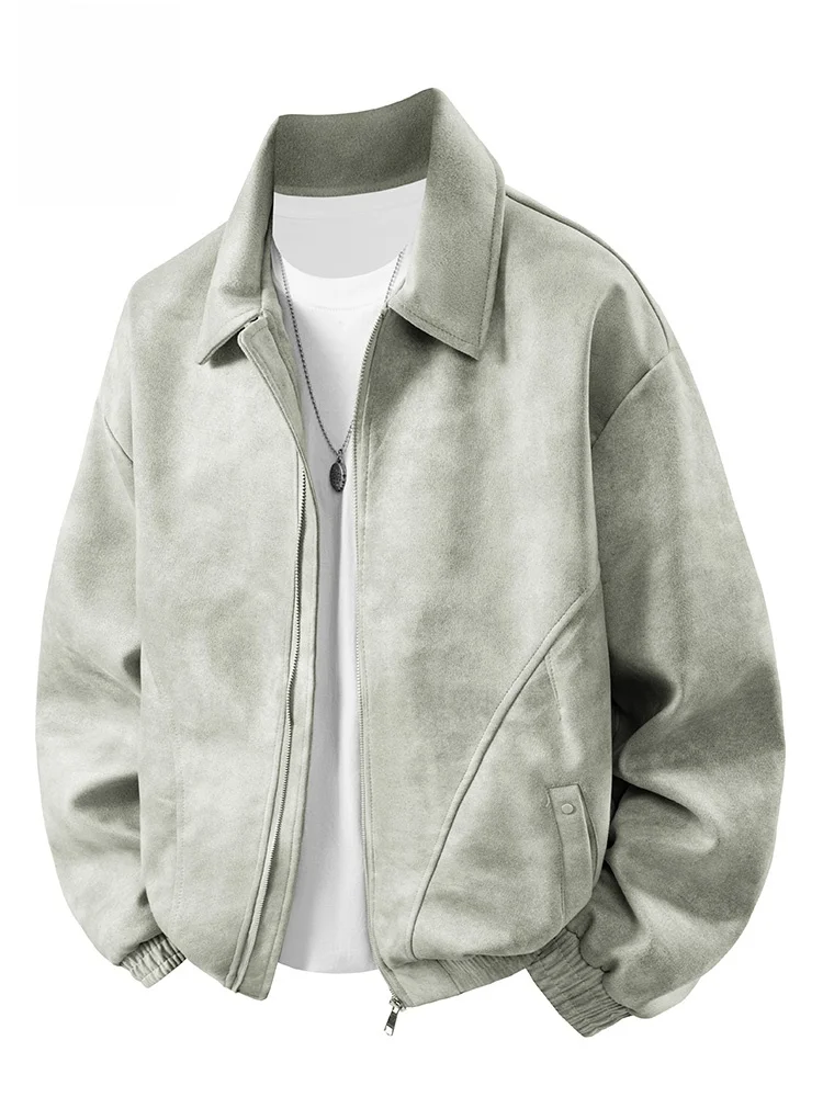 Jeanswest American Retro Collar Jaet Men's Casual Autumn Winter Suede Outerwear Youth ular Polyester Fiber Zipper Closure
Jeanswest American Retro Collar Jaet Men's Casual Autumn Winter Suede Outerwear Youth ular Polyester Fiber Zipper Closure