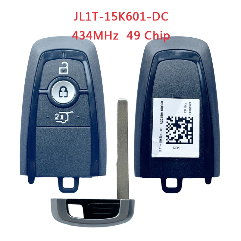 TXK018078-2 Original PN JL1T-15K601-DC For Ford SUV 3 Button Smart Remote Key 434MHz 49 Chip A2C93142100 JL1T-15K601-DA
TXK018078-2 Original PN JL1T-15K601-DC For Ford SUV 3 Button Smart Remote Key 434MHz 49 Chip A2C93142100 JL1T-15K601-DA