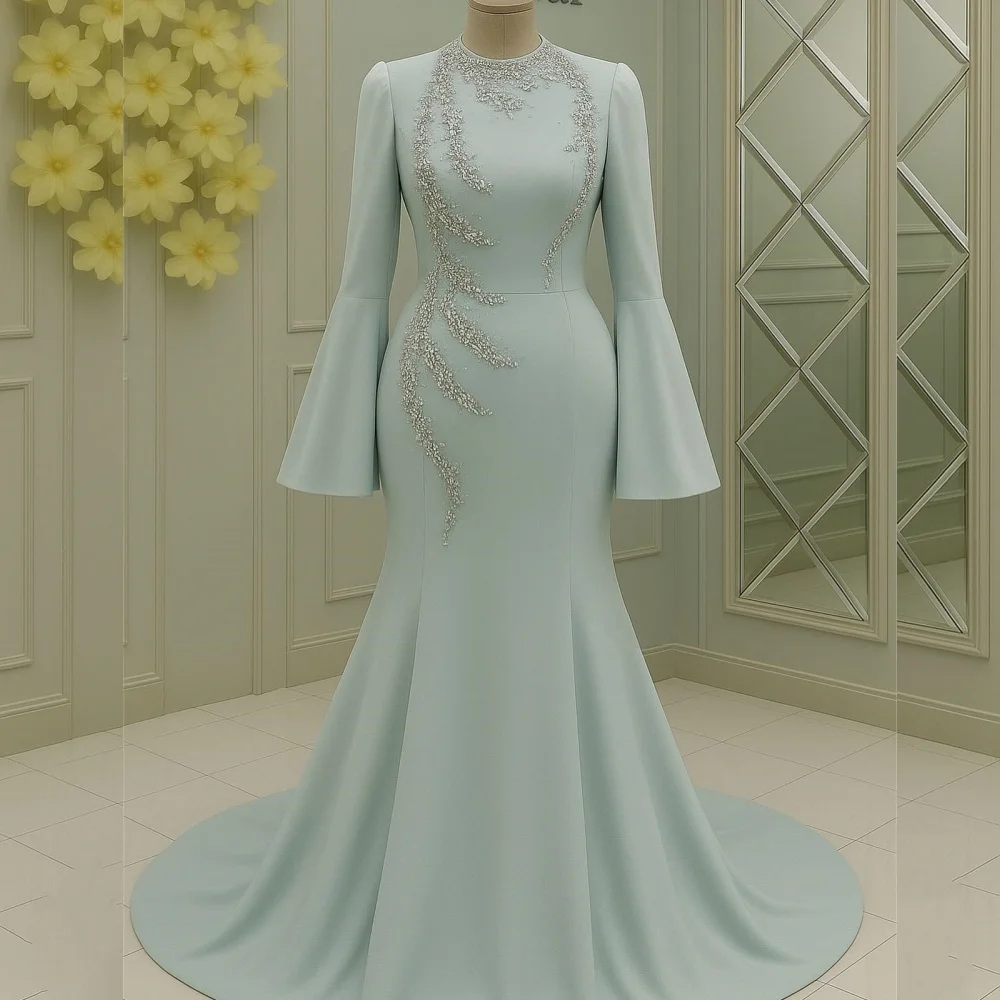 Customized Jersey Sequined Mermaid High Collar Long Dresses Bespoke Occasion Evening Prom Formal Elegant Quality
Customized Jersey Sequined Mermaid High Collar Long Dresses Bespoke Occasion Evening Prom Formal Elegant Quality