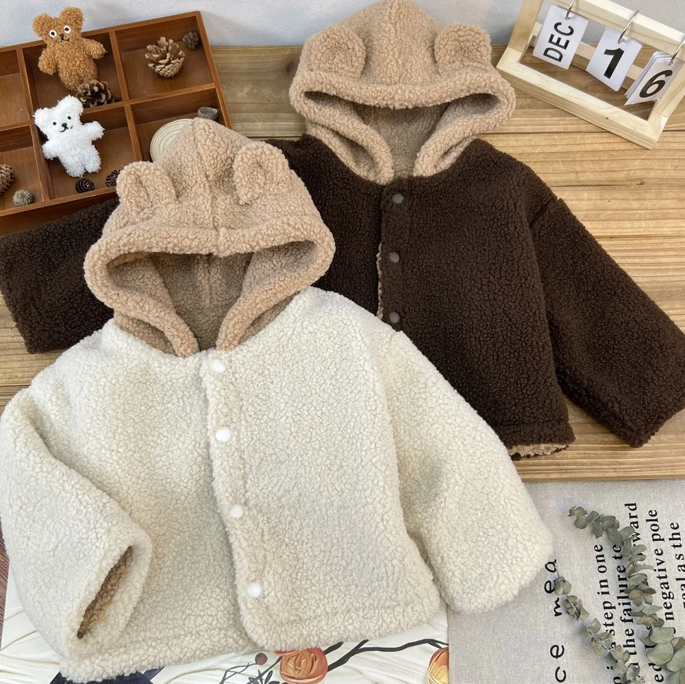 Kids Winter Polar Fleece Coats 2025 Autumn New Boys Girls Korean Fashionable Fleece-lined Thicken Hooded Warm Jacket
Kids Winter Polar Fleece Coats 2025 Autumn New Boys Girls Korean Fashionable Fleece-lined Thicken Hooded Warm Jacket