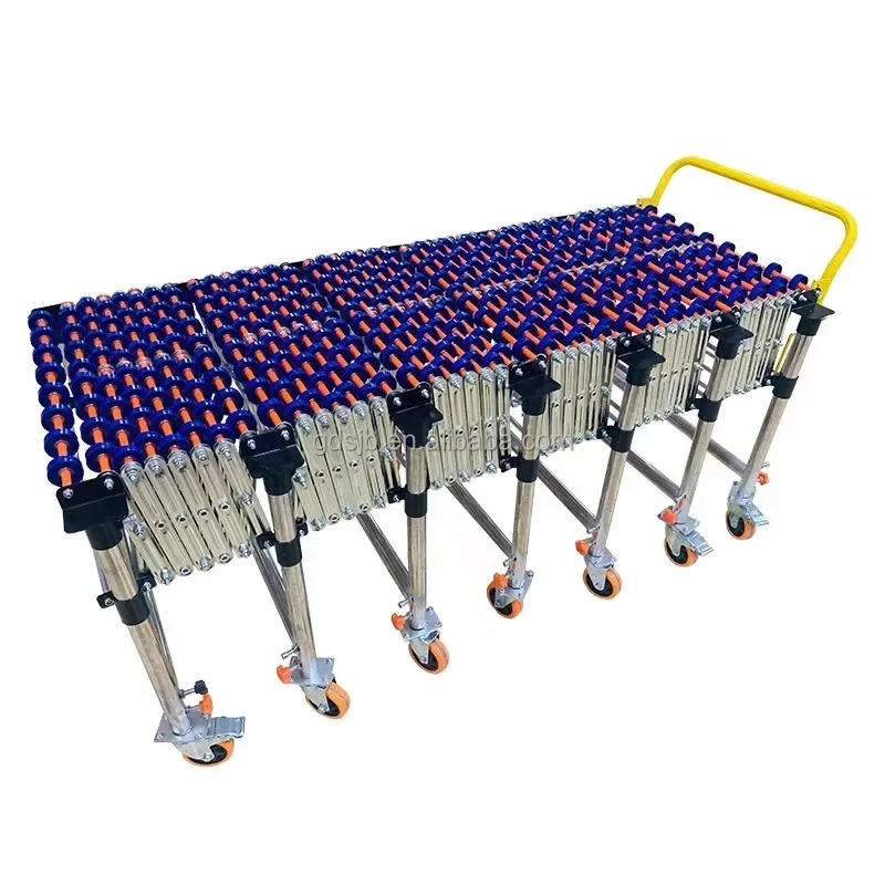 SJB 2024 New Loading and Unloading Equipment Flexible Manual Telescopic Conveyor Powerless Roller Conveyor Conveyor Roller
SJB 2024 New Loading and Unloading Equipment Flexible Manual Telescopic Conveyor Powerless Roller Conveyor Conveyor Roller