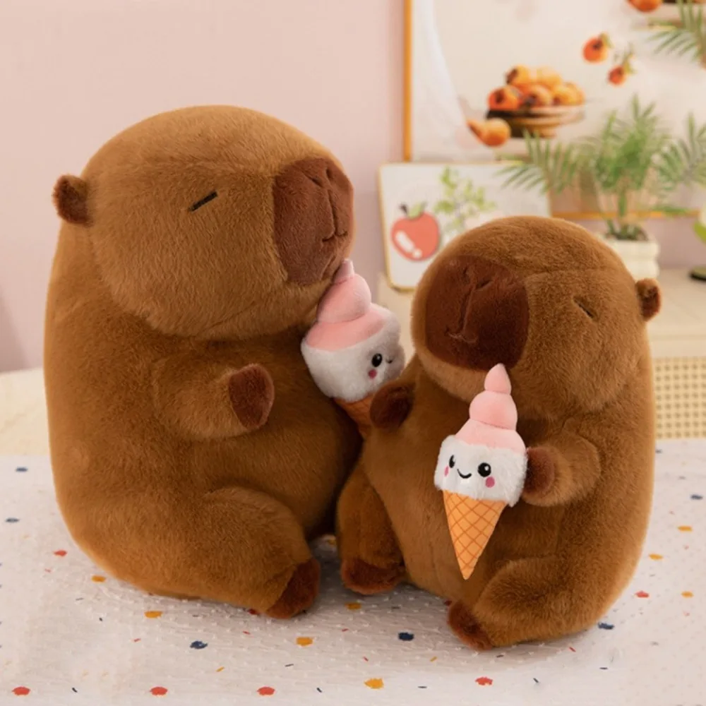Kawaii Ice Cream Capybara Plush Toy Fluffy Soft Capybara Plush Doll Animal Brown Capybara Stuffed Doll Room Decor
Kawaii Ice Cream Capybara Plush Toy Fluffy Soft Capybara Plush Doll Animal Brown Capybara Stuffed Doll Room Decor