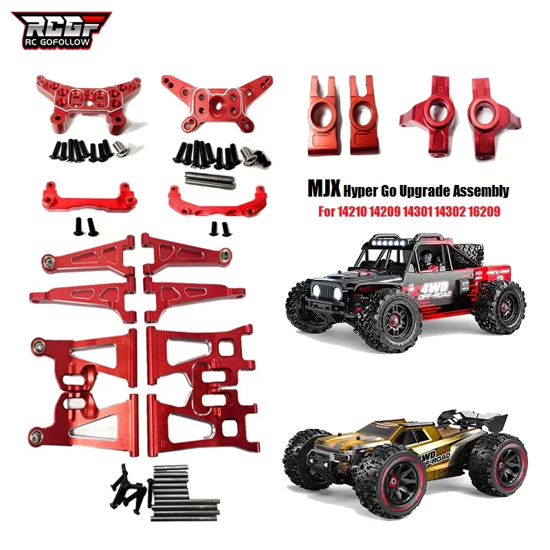 RCGOFOLLOW MJX 14210 14209 Metal Steering Cup Upper Lower Swing Arm Set Shock Tower Bracket Body Post RC Car Upgrade Spare Part
RCGOFOLLOW MJX 14210 14209 Metal Steering Cup Upper Lower Swing Arm Set Shock Tower Bracket Body Post RC Car Upgrade Spare Part