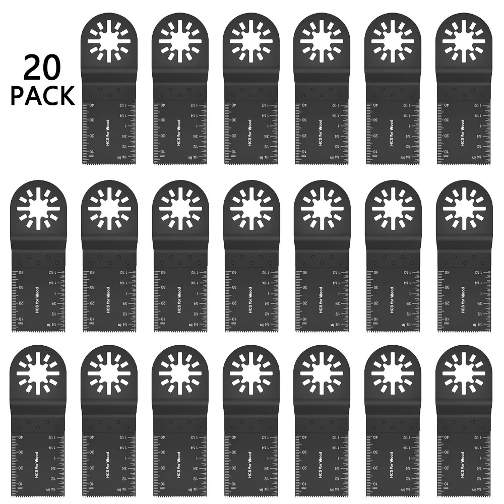 20PCS Multi Tool Blades Oscillating Saw Blade Multi-Function Saw Blade Renovator Multi Cutter Blade For Wood Plastic soft metal
20PCS Multi Tool Blades Oscillating Saw Blade Multi-Function Saw Blade Renovator Multi Cutter Blade For Wood Plastic soft metal