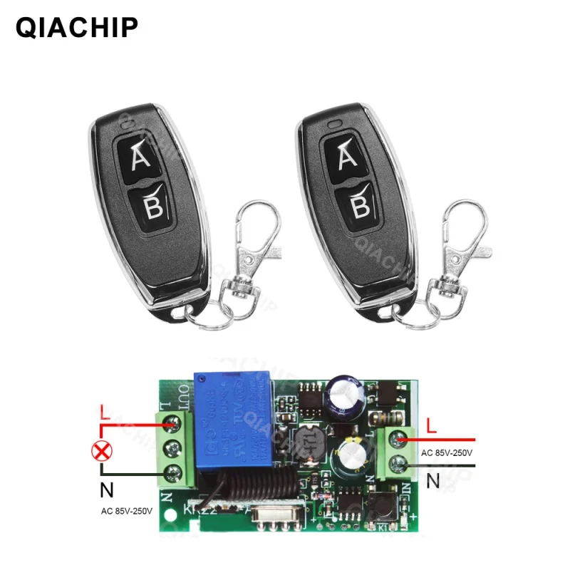 DIFODA 433Mhz Wireless Remote Control Switch 220V 110V Remote Control RF Receiver Transmitter For L ED Bulb DIY
DIFODA 433Mhz Wireless Remote Control Switch 220V 110V Remote Control RF Receiver Transmitter For L ED Bulb DIY