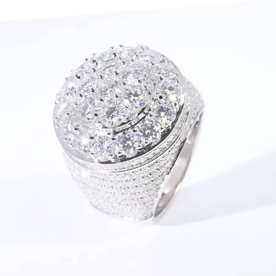 Hot Sale Hip Hop Cuban Ring Iced Out VVS Moiisanite 925 Silver Men Ring for Jewelry Market
Hot Sale Hip Hop Cuban Ring Iced Out VVS Moiisanite 925 Silver Men Ring for Jewelry Market