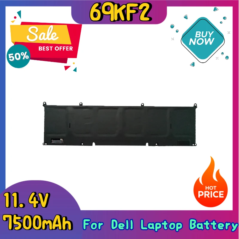 Новый сменный аккумулятор для ноутбука 69KF2 11,4 В 7500 мАч для Dell Inspiron G15 XPS15 9500 P91F M15 M17 R3/R4 XPS15 5510 5511 5515 5520
Новый сменный аккумулятор для ноутбука 69KF2 11,4 В 7500 мАч для Dell Inspiron G15 XPS15 9500 P91F M15 M17 R3/R4 XPS15 5510 5511 5515 5520