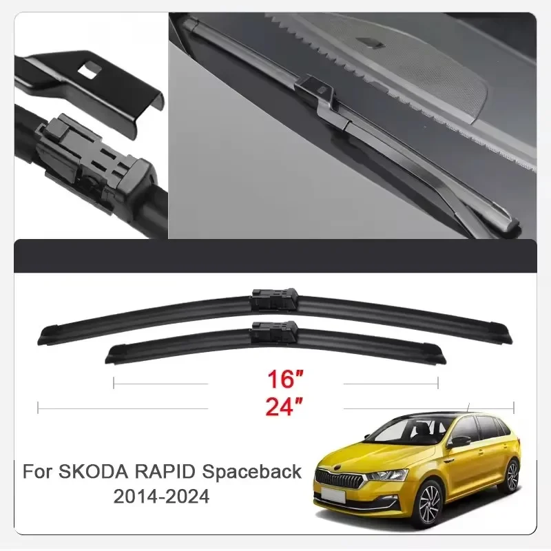 2PCS Car Wiper Blades for SKODA RAPID Spaceback,KODIAQ Front Windscreen Windshield Double Rubber Car Accessories 
2PCS Car Wiper Blades for SKODA RAPID Spaceback,KODIAQ Front Windscreen Windshield Double Rubber Car Accessories