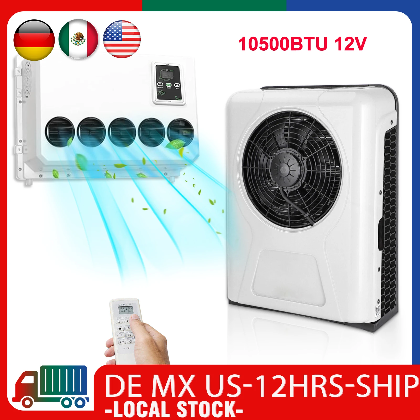 Treeligo 12V 24V 10500btu Electric Car Split Air Conditioner Parking Air Conditioning For RV Truck Tractor Camper Van Motorhome
Treeligo 12V 24V 10500btu Electric Car Split Air Conditioner Parking Air Conditioning For RV Truck Tractor Camper Van Motorhome