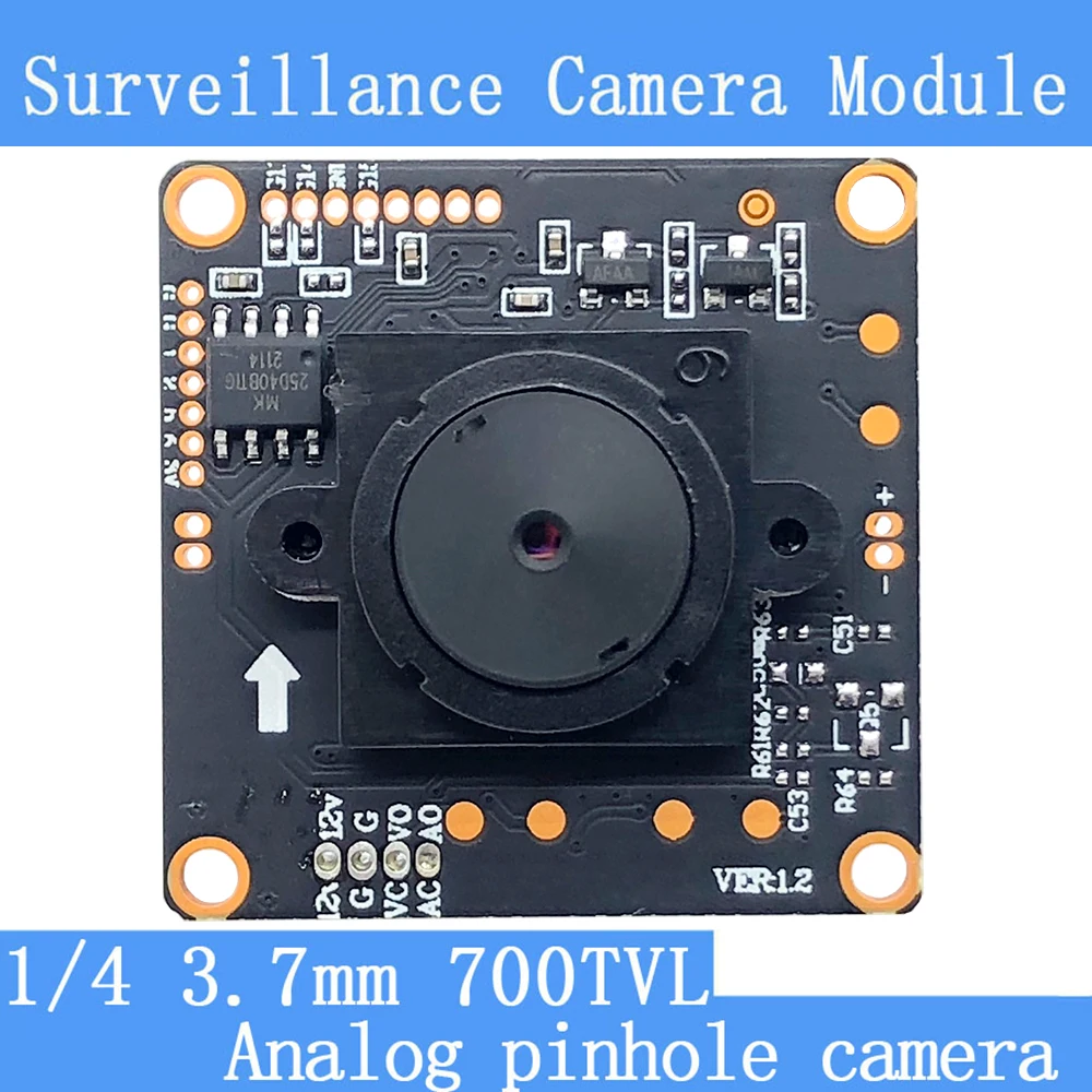 Color HD CMOS 1/4 700TVL Mini CCTV pinhole Camera Module 3.7mm 2.5mm Lens+PAL or NTSC Optional surveillance cameras
Color HD CMOS 1/4 700TVL Mini CCTV pinhole Camera Module 3.7mm 2.5mm Lens+PAL or NTSC Optional surveillance cameras