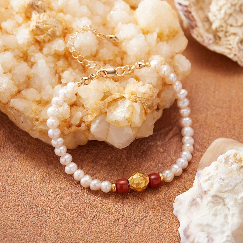 Natural South Red Color Treasure Freshwater Pearl Bracelet Female Beaded SetS925Pure Silver Xiaohongshu Douyin New Wholesale
Natural South Red Color Treasure Freshwater Pearl Bracelet Female Beaded SetS925Pure Silver Xiaohongshu Douyin New Wholesale