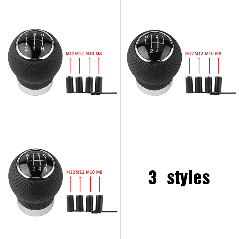 Universal Auto Shift Knob 5/6 Speed Manual Gearbox Car Modification Shifter Stick Lever Adapter Vehicles Car Parts Replacement
Universal Auto Shift Knob 5/6 Speed Manual Gearbox Car Modification Shifter Stick Lever Adapter Vehicles Car Parts Replacement