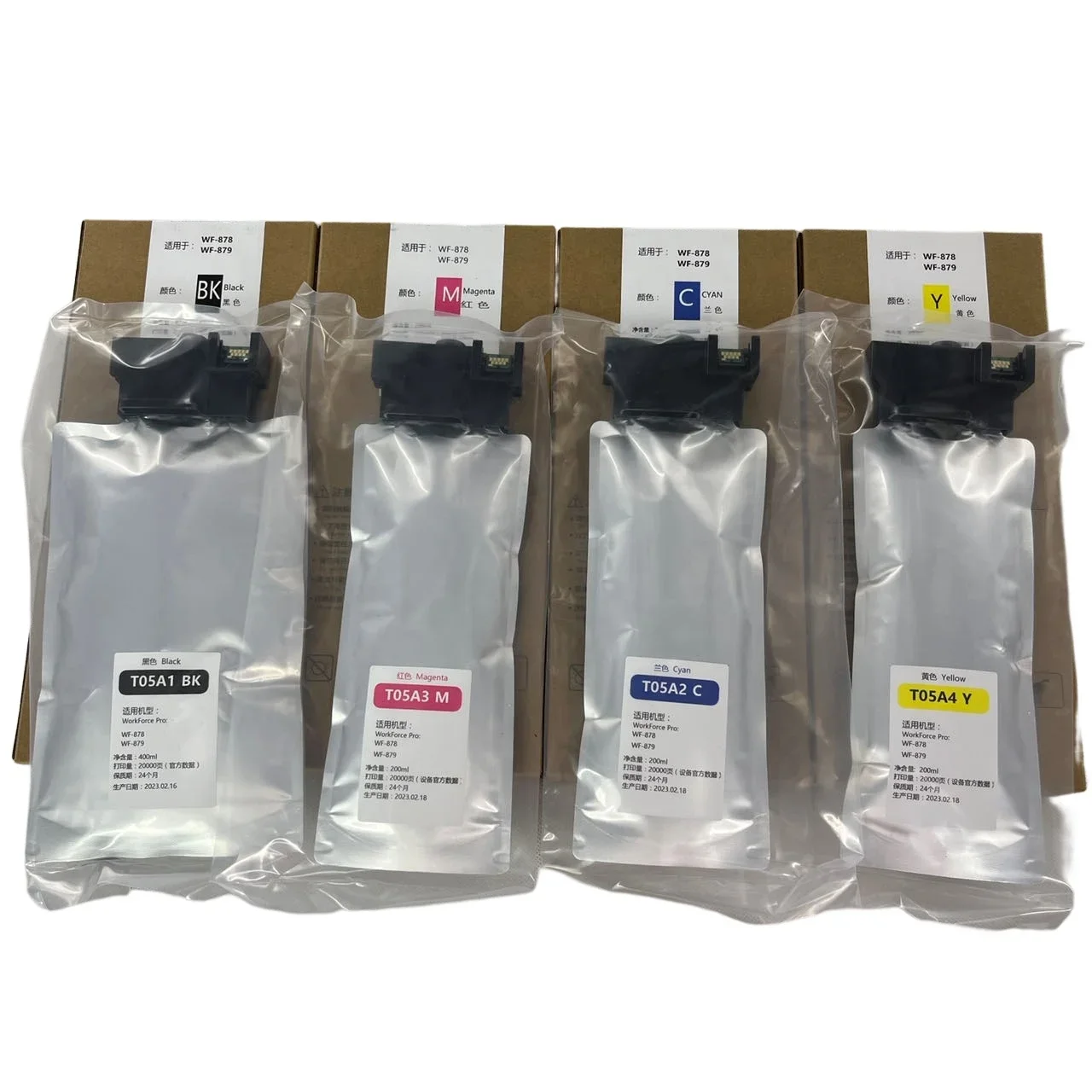 ZJ T05A1 T05A2 T05A3 T05A4 Совместимый картридж с чипом для принтера Epson WF-C878 C879
ZJ T05A1 T05A2 T05A3 T05A4 Совместимый картридж с чипом для принтера Epson WF-C878 C879