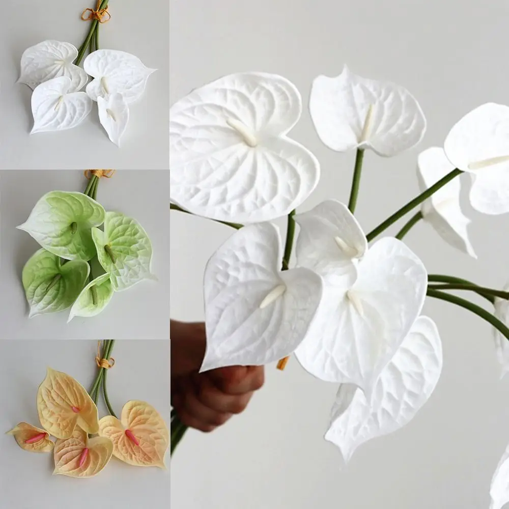 4pcs Plant Crafts Real Touch Anthurium Bouquet Handmade Flexible Artificial Bouquet Party
4pcs Plant Crafts Real Touch Anthurium Bouquet Handmade Flexible Artificial Bouquet Party
