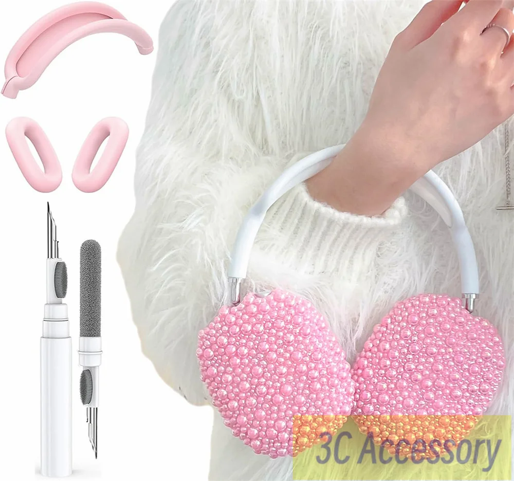 New luxury 4 in 1 earphone Protective sleeve for apple airpods max 2020 with Cleaning pen for airpods max case for women men
New luxury 4 in 1 earphone Protective sleeve for apple airpods max 2020 with Cleaning pen for airpods max case for women men 