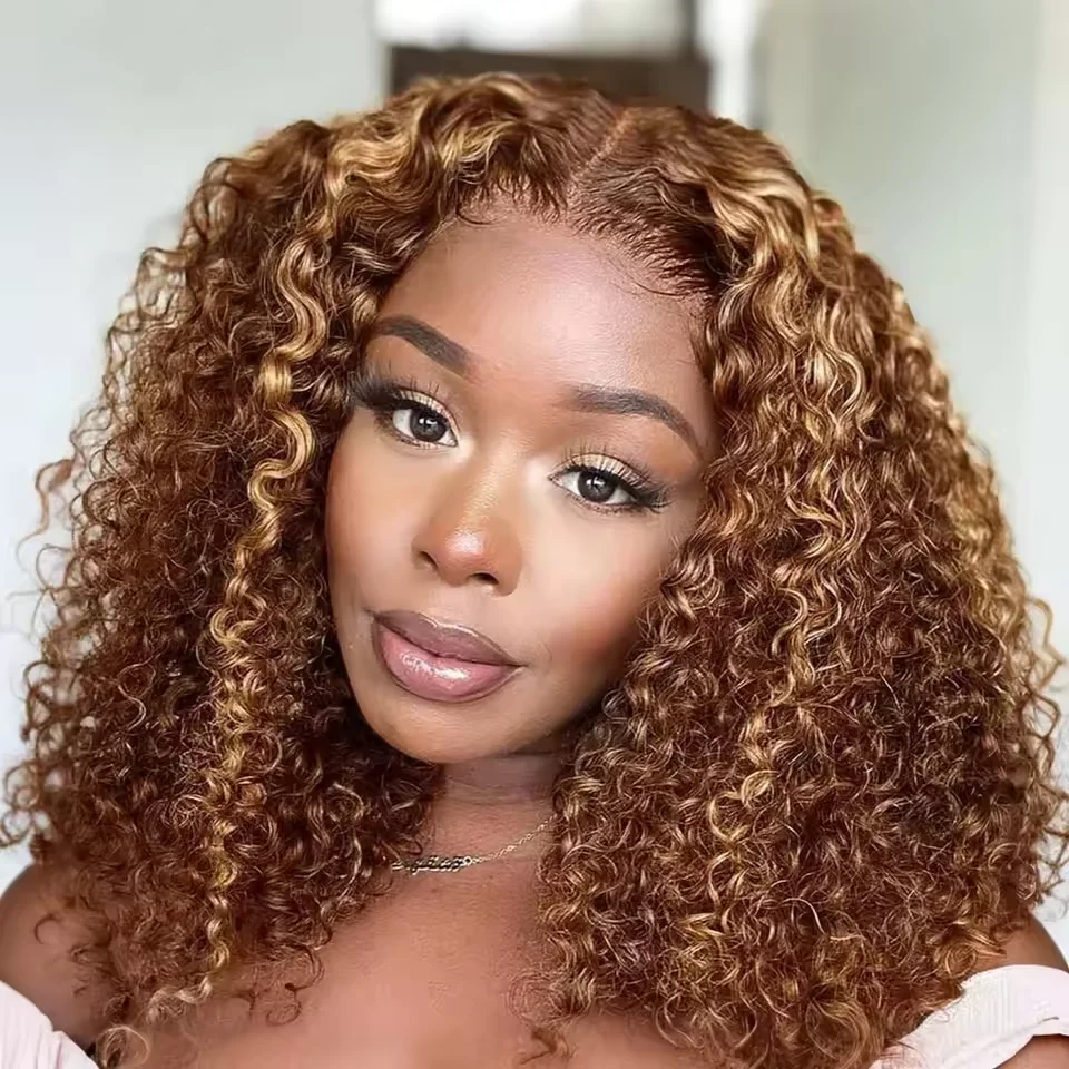 4/27 Highlight 13x4 Lace Front Wigs Human Hair Curly Wave Ombre Honey Blonde HD Lace Front Human Hair Pre Plucked wig Colored
4/27 Highlight 13x4 Lace Front Wigs Human Hair Curly Wave Ombre Honey Blonde HD Lace Front Human Hair Pre Plucked wig Colored