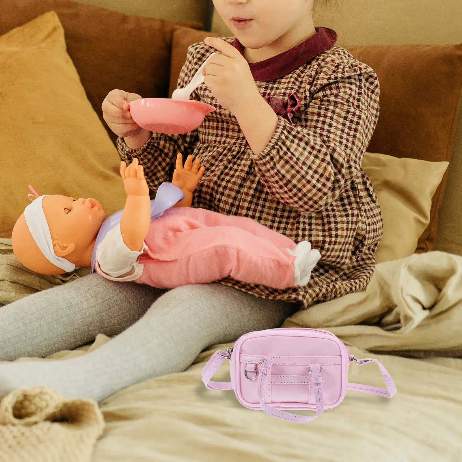 18 Inch Pink Mini Purse Crossbody Handbag Shoulder Bag Decorative Accessory for 18 Inch Bag Mini House Bags
18 Inch Pink Mini Purse Crossbody Handbag Shoulder Bag Decorative Accessory for 18 Inch Bag Mini House Bags