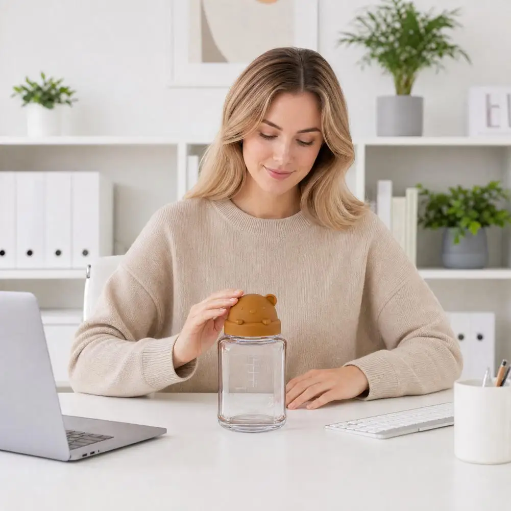 Acrylic Food Storage Jar Cute Bear Salad Container with Dressing Cup Leakproof Vertical Layering Lunch Jar Portable Meal Prep
Acrylic Food Storage Jar Cute Bear Salad Container with Dressing Cup Leakproof Vertical Layering Lunch Jar Portable Meal Prep