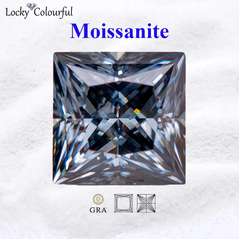 Moissanite Gray Color Princess Cut VVS1 Charms for Beads DIY Jewelry Making Pendant Bracelet Main Materials with GRA CertifIcate
Moissanite Gray Color Princess Cut VVS1 Charms for Beads DIY Jewelry Making Pendant Bracelet Main Materials with GRA CertifIcate
