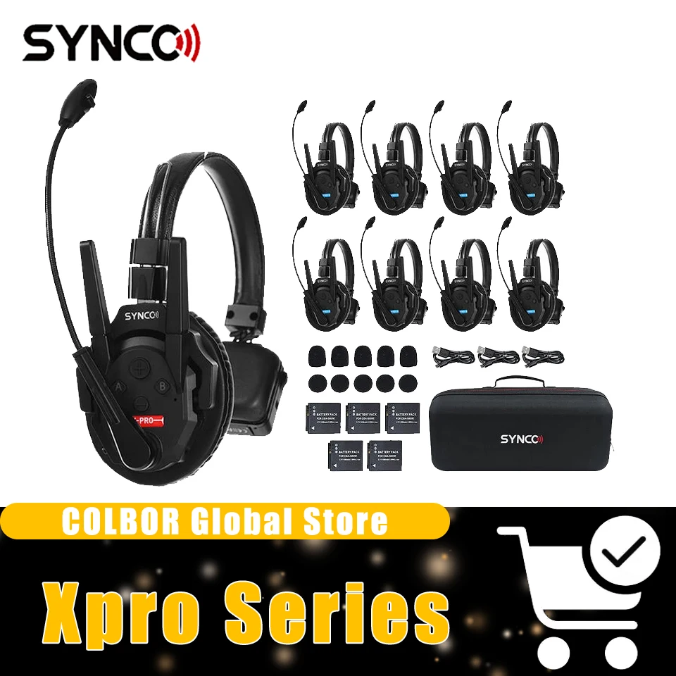 SYNCO Xtalk / Xtalk Xpro X1 X2 X3 X5 X9 Full-Duplex Single-Ear Headset Remote Wireless Intercom System for Filmmaking Television
SYNCO Xtalk / Xtalk Xpro X1 X2 X3 X5 X9 Full-Duplex Single-Ear Headset Remote Wireless Intercom System for Filmmaking Television