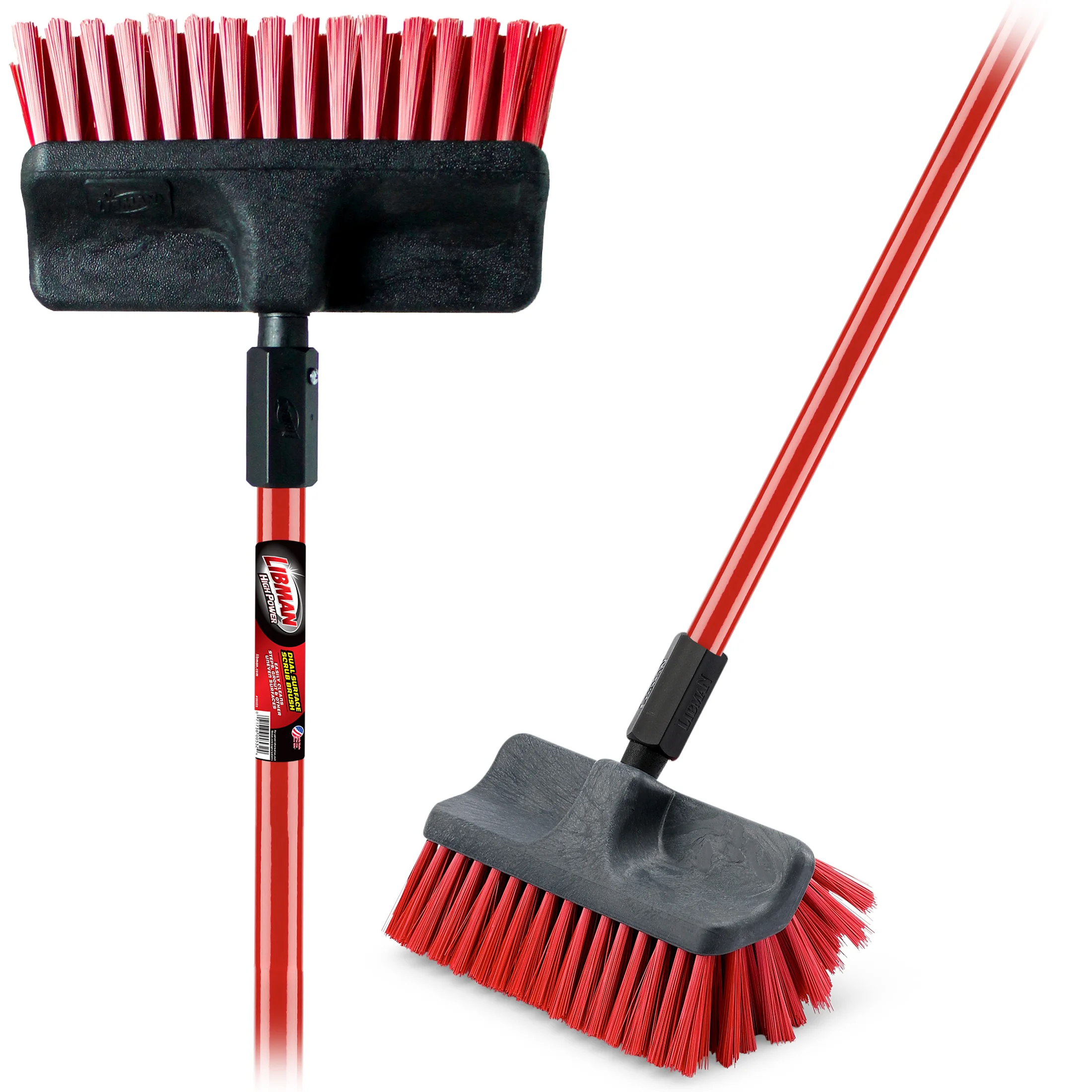 Heavy Duty Dual-Side Scrub Brush with Steel Handle in Red and Black
Heavy Duty Dual-Side Scrub Brush with Steel Handle in Red and Black
