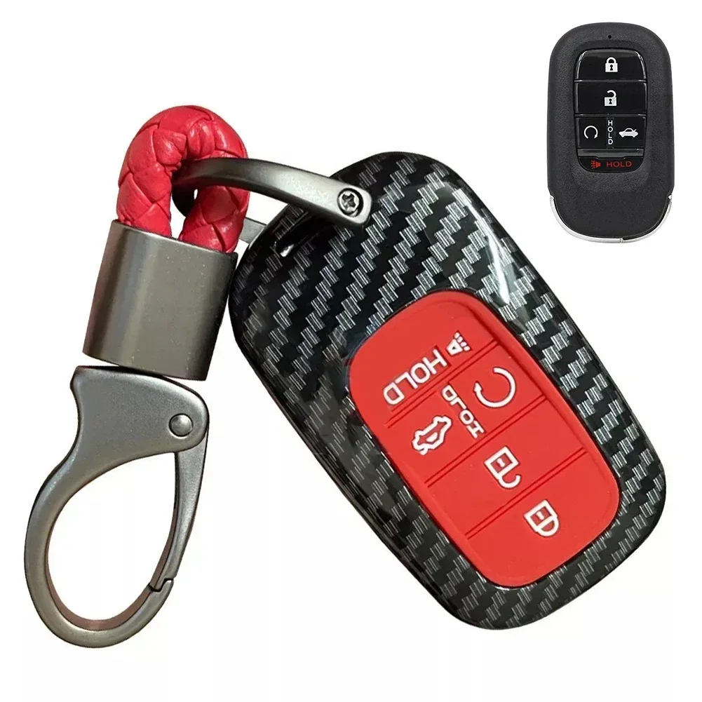1 шт., чехол для автомобильного брелока для Honda Civic, CRV, пилот, 5-кнопочный пульт дистанционного управления, чехлы для ключей из углеродного волокна
1 шт., чехол для автомобильного брелока для Honda Civic, CRV, пилот, 5-кнопочный пульт дистанционного управления, чехлы для ключей из углеродного волокна
