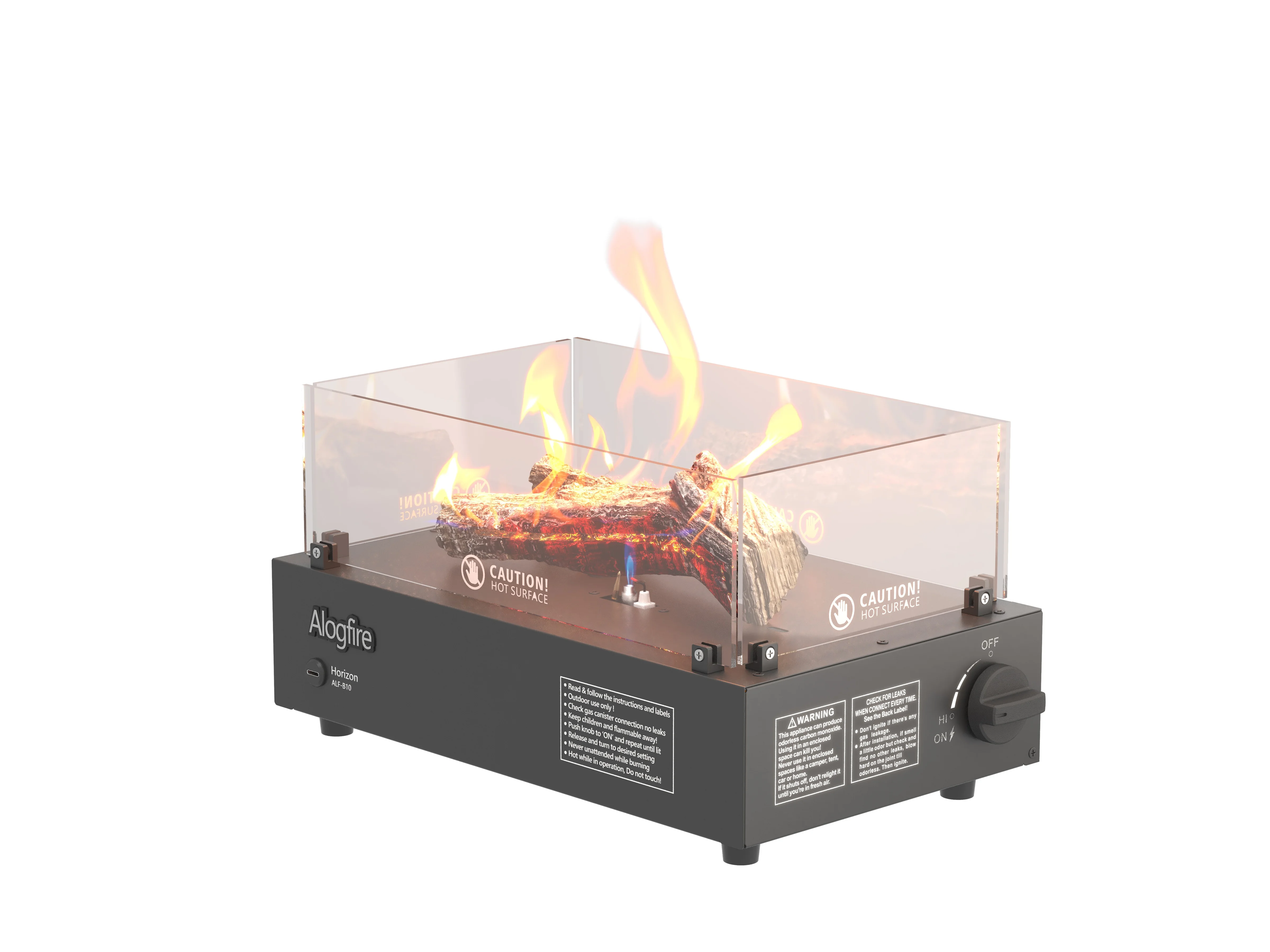 Alogfire Real Flame Smokeless Camping Fire pit/Portable Butane Gas Heater/ Outdoor Gas Fireplace/ Safe to Use/ 9400BTU
Alogfire Real Flame Smokeless Camping Fire pit/Portable Butane Gas Heater/ Outdoor Gas Fireplace/ Safe to Use/ 9400BTU