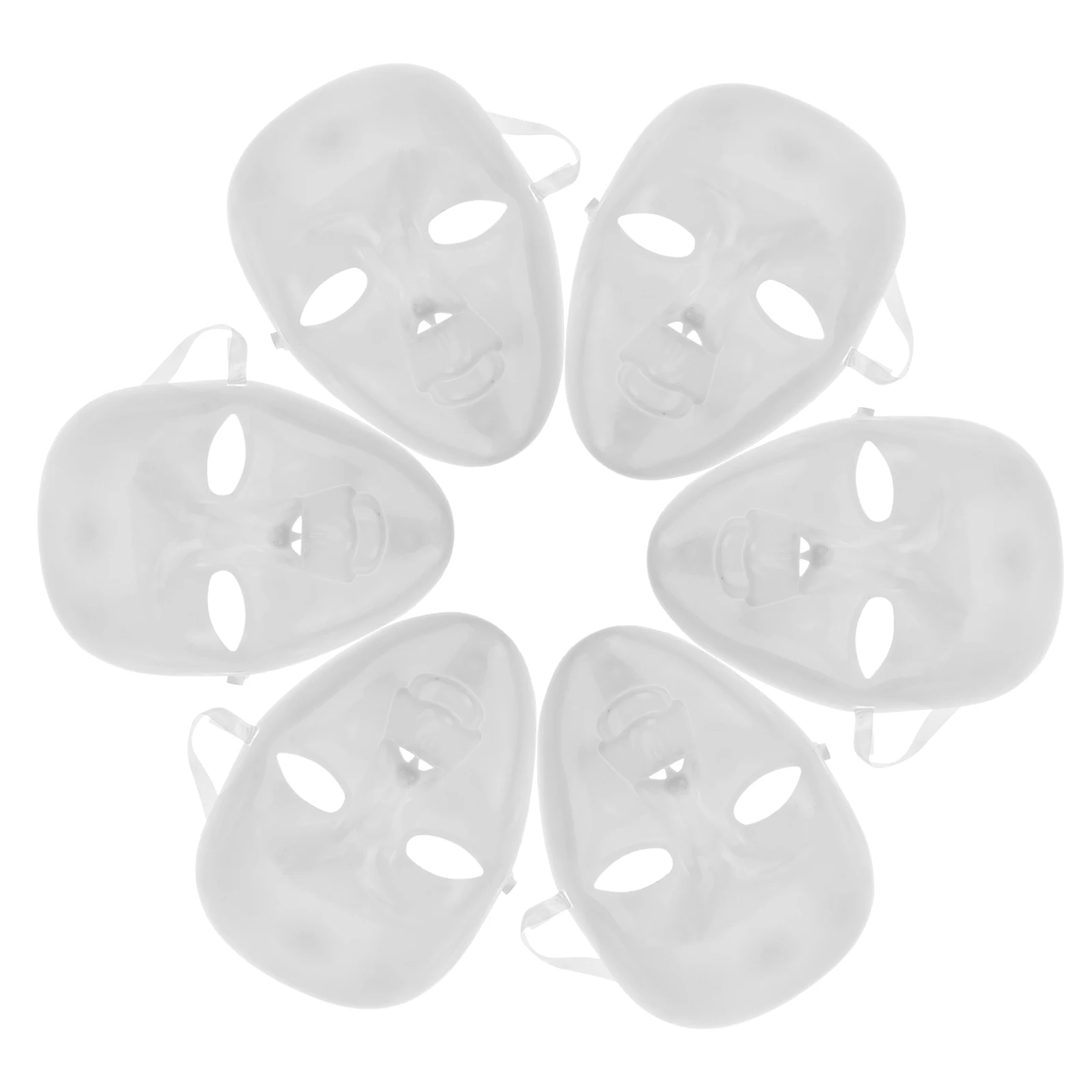 6 pcs Blank White DIY Hand Painted Masquerade Full Face Masks Party Masquerade Mask Costume Props Plastic Reusable
6 pcs Blank White DIY Hand Painted Masquerade Full Face Masks Party Masquerade Mask Costume Props Plastic Reusable