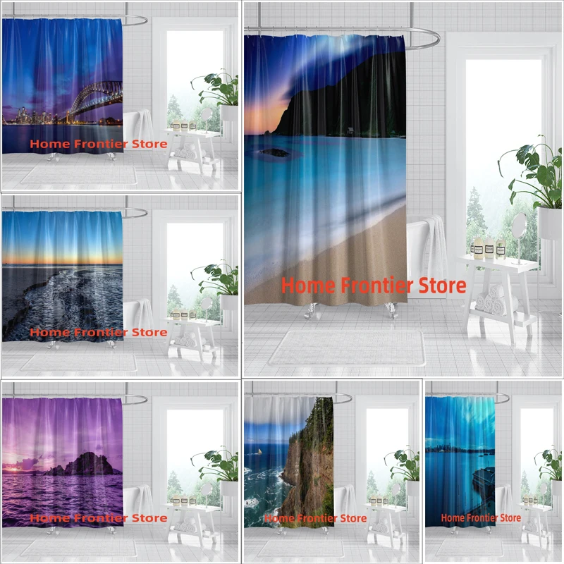 Waterproof Beach Shower Curtain with Waves and Rocks Bathroom Curtains with Hooks Printing Decor Washable Bath Screen
Waterproof Beach Shower Curtain with Waves and Rocks Bathroom Curtains with Hooks Printing Decor Washable Bath Screen