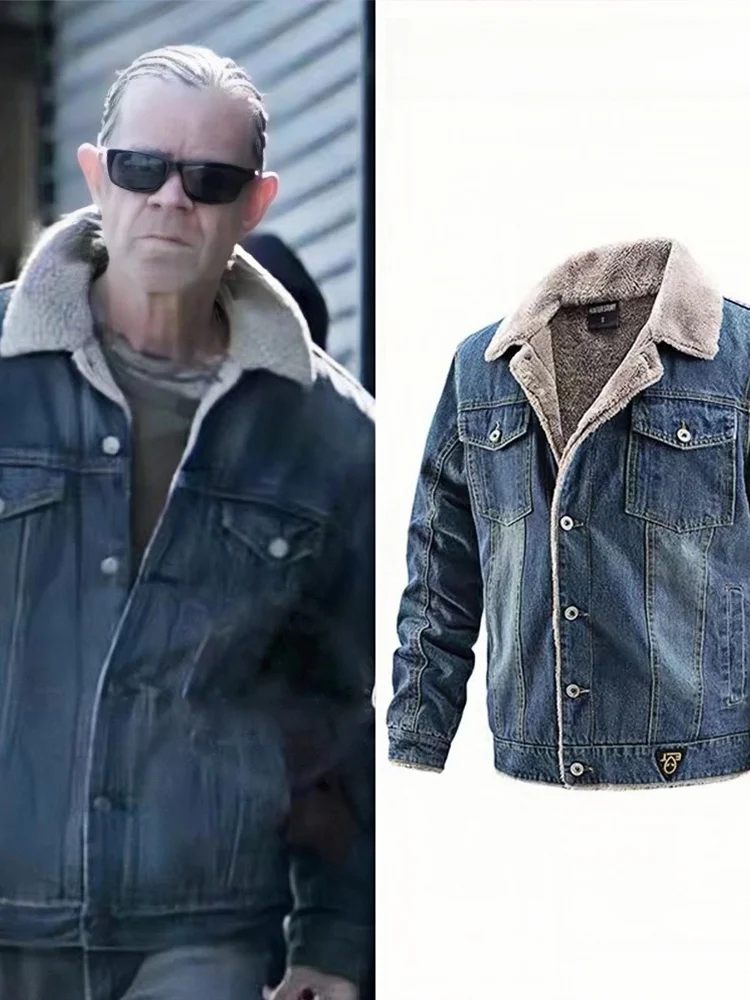 Warm Fce Lined Lamb Denim Jaet for Men And Women Casual Sle Long Sve Coat with Side S kets Regular Fit
Warm Fce Lined Lamb Denim Jaet for Men And Women Casual Sle Long Sve Coat with Side S kets Regular Fit