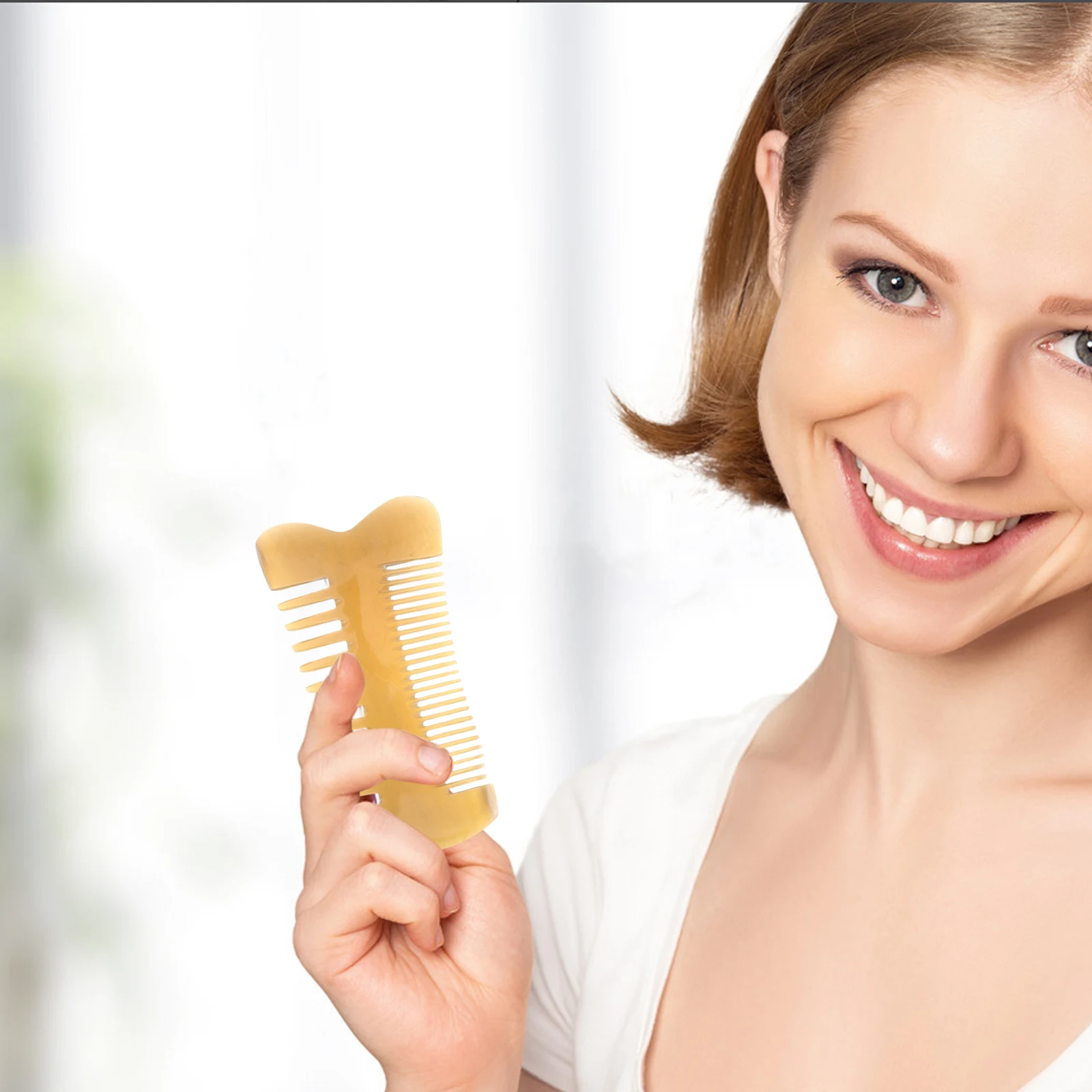 Double Sided Comb Heart Shaped Travel Horn Lady Fine Tooth Combs Women Hair Detangler Anti Static Massage Scalp Tool Wide Teeth
Double Sided Comb Heart Shaped Travel Horn Lady Fine Tooth Combs Women Hair Detangler Anti Static Massage Scalp Tool Wide Teeth