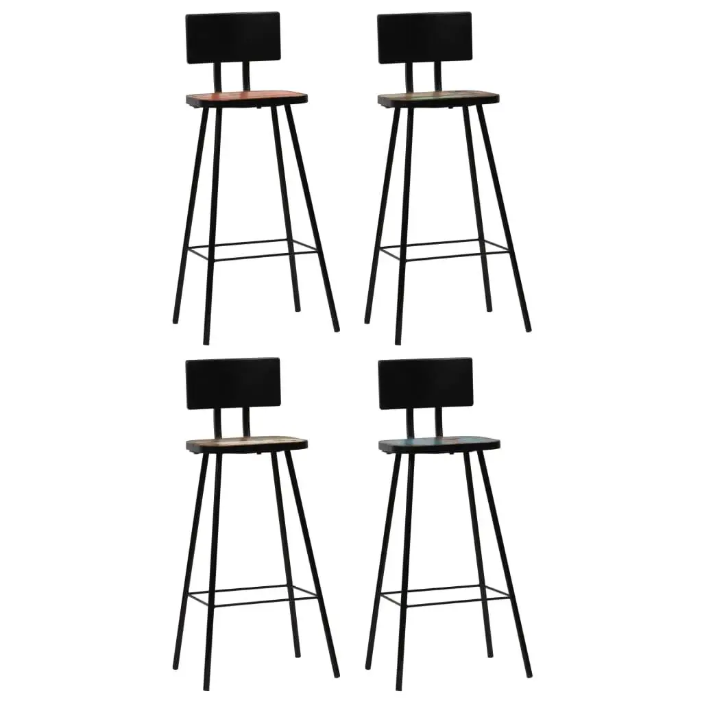 Set of 4 Solid Reclaimed Wood Bar Stools - Rustic Chic Seating for Kitchen & Dining
Set of 4 Solid Reclaimed Wood Bar Stools - Rustic Chic Seating for Kitchen & Dining