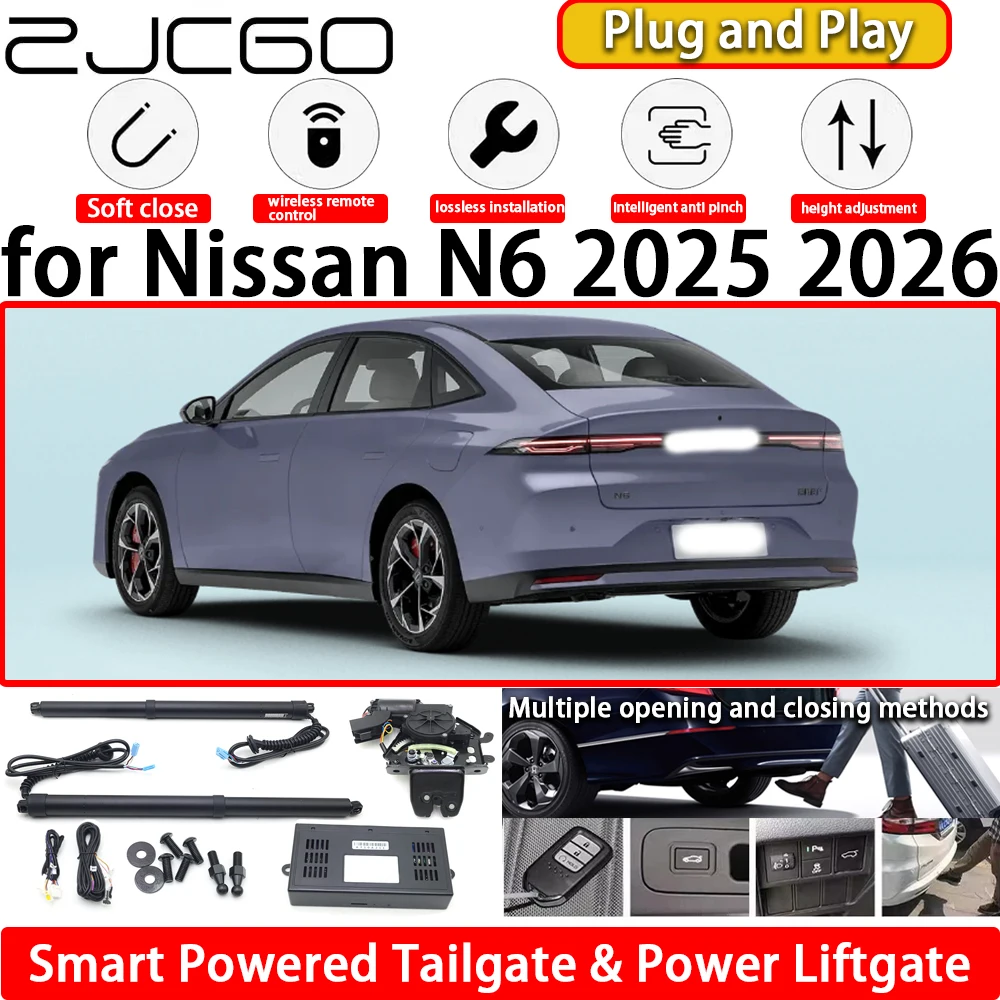 ZJCGO for Nissan N6 2025 2026 OEM Car Automatic Electric Powered Tailgate Power Liftgate Tail Gate Lift Kit System Plug & Play
ZJCGO for Nissan N6 2025 2026 OEM Car Automatic Electric Powered Tailgate Power Liftgate Tail Gate Lift Kit System Plug & Play
