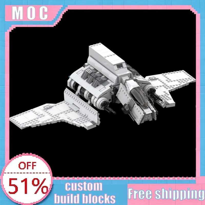 NEW 779 PCS MOC Sci-Fi Imperial Attack Shuttle Spacecraft Model Custom Creative Building Blocks Educational Assembly Toy Gifts
NEW 779 PCS MOC Sci-Fi Imperial Attack Shuttle Spacecraft Model Custom Creative Building Blocks Educational Assembly Toy Gifts