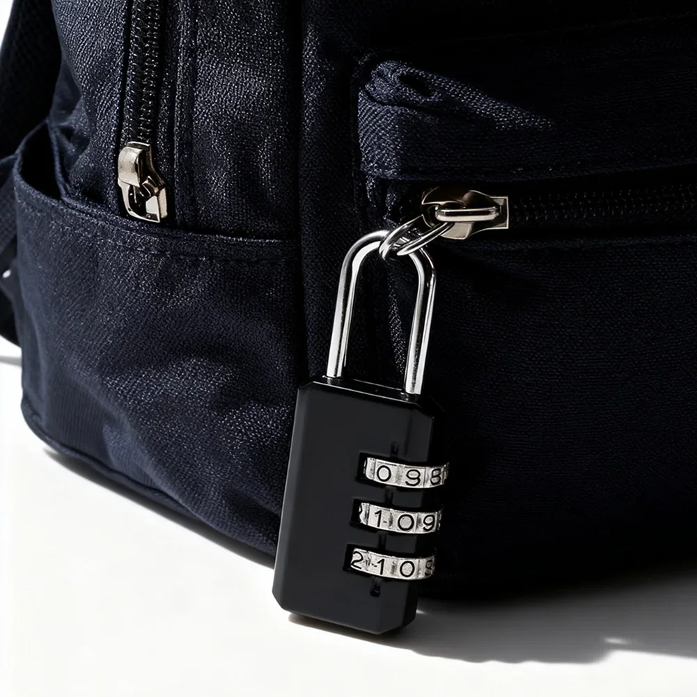 Travel Luggage Lock: Anti-theft 3-Dial Combination Padlock, Lightweight, Compact, Resettable for Trips
Travel Luggage Lock: Anti-theft 3-Dial Combination Padlock, Lightweight, Compact, Resettable for Trips